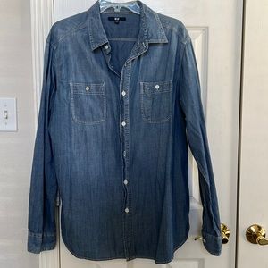 Uniqlo mens chambray shirt